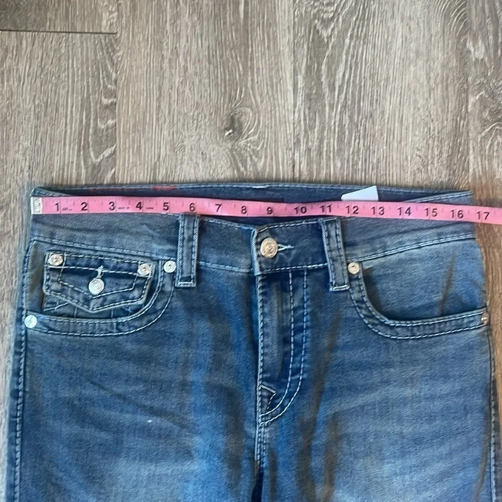 True Religion Rocco Relaxed Skinny Jean, men’s size 31 medium blue denim